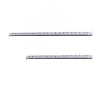 2 reglas triangulares transparentes de 15 cm y 20 cm, herramientas de medición para estudiantes, geometría arquitectónica, dibujo, escuela, matemáticas, herramientas de medición