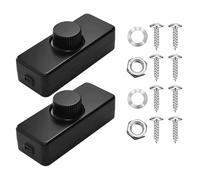 2 reguladores de intensidad para lámparas LED, CA 220-240 V/50 Hz, interruptor de intensidad de intensidad LED, 3 - 100 W, interruptor giratorio, regulador de intensidad para lámparas LED, regulador