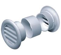 2 rejillas de ventilación de 40 mm de diámetro, redondas, color blanco, rejilla de ventilación para puerta T71w