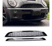 2 rejillas delanteras 51137026202, cubierta de rejilla delantera en nido de abeja, rejilla delantera superior e inferior en nido de abeja, rejilla delantera del parachoques para Mini Cooper R50 R52