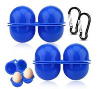 2 Rejillas Huevera de Plástico Recipiente para Huevos Nevera Contenedor de Huevos Plegable, Huevera para Nevera - Set de Hueveras Duraderas para Conservar Frescura y Evitar Accidentes