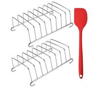 2 Rejillas Para Tostadas, 1 Espátula De Silicona, Parrilla Para Pan De Acero Inoxidable, Rejilla Para Almacenamiento De Pan, Rejilla Para Pan Rebanado