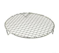 2 rejillas redondas de acero inoxidable para hornear bandejas - Rejilla de alambre resistente para galletas, pasteles, asar carne, apto para lavavajillas, 20 cm (18 cm)