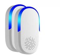 2 repelentes ultrasónicos de plagas, repelente electrónico recargable para ratones domésticos, eficaz para ratones, roedores