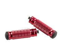 2 reposapiés traseros de motocicleta de 8 mm, pernos de repuesto para pedal de asiento trasero de aluminio, color rojo, longitud de 9,5 cm