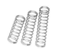 2 resortes de compresión de acero inoxidable 304 para piezas de equipos, diámetro exterior de 20, 21 y 22 mm, diámetro del alambre de 2 mm.,tono plateado,22x2x100 mm