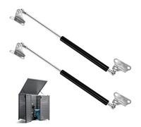 2 Resortes Hidráulicos de Gas, Barra de Soporte de Elevación Amortiguador de Tapa de Muebles Resistente Para Caravana, Ventana, Cama, Cobertizo, Escotilla de Barco (15IN, 300N/30KG)