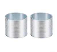 2 resortes protectores de ardilla de metal para comederos de pájaros, 58-60 mm de diámetro, resorte en espiral plateado como barrera impermeable para repeler roedores en el jardín y en la terraza