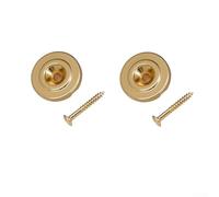 2 retenedores de cuerda de bajo eléctrico, guía de metal con tornillos para afinación precisa y reducción de la fricción, adecuado para bajo eléctrico (dorado)