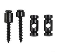2 retenedores de cuerda de rodillo de guitarra con tornillos para guitarras eléctricas, piezas de color plateado que reduce la fricción en las cuerdas para mantener la guitarra afinada durante más