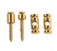 2 retenedores de cuerda de rodillo de guitarra con tornillos para guitarras eléctricas, piezas de color plateado que reduce la fricción en las cuerdas para mantener la guitarra afinada durante más