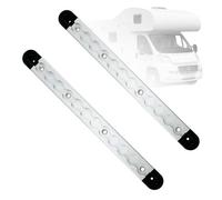 2 rieles de aluminio para aerolíneas, rieles de amarre con 4 tapas, rieles de aire, barras de bloqueo redondas, rieles de carga para remolques, camiones, caravanas, yates