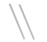 2 rieles plateados con ranura en T de 400 mm para mesa de enrutador, riel de calibre de inglete de aleación de aluminio resistente con tornillos de montaje para sierra de mesa deslizante y prensa de