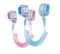 2 riendas de muñeca de 2 m para niños pequeños, bandas de muñeca antipérdida, correas de muñeca para niños, cuerda de alambre elástica giratoria de 360°, correa para niños, para viajes, al aire libre
