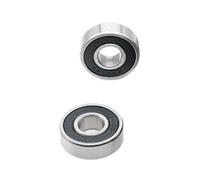 2 rodamientos cerámicos híbridos 6000RS de 10 x 26 8 mm ABEC-7 for pedalier bicicleta. Repuestos for bolas 6000 RS 2RS Si3N4