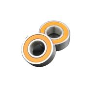 2 rodamientos cerámicos híbridos de acero inoxidable 420, diámetro exteri0r de 8 mm a 13 mm, rodamientos de bolas de ranura profunda for carretes de pesca.(5X13X4mm)