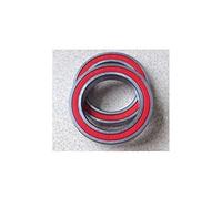 2 rodamientos de acero inoxidable 6805N-2RS 25 x 37 6 mm for soporte pedalier bicicleta ABEC-3, bolas cerámica/acero 6805N RS(Bearing Steel (Black Sealed))