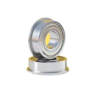 2 rodamientos de bolas miniatura con brida P4/P5 F6200/F6201/F6202/F6203/F6204/F6205-ZZ(F6201-ZZ/P4 12x32x10mm)