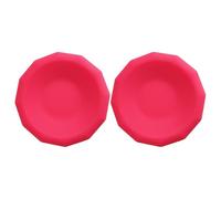 2 rodilleras cómodas de silicona para yoga y pilates (2 unidades, rosa)