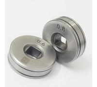 2 rodillos de alimentación de alambre con ruedas enrollables de 25 mm de diámetro, para alimentador de alambre SSJ16, piezas de equipos de soldadores MIG MAG (0,6 mm/0,8 mm)