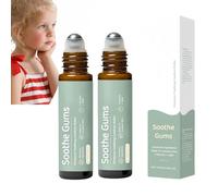 2 rodillos de dentición, rodillo de alivio de dentición con aceite esencial natural para uso diario, reduce las molestias, rodillo de aceite natural para aliviar el dolor, T/eething O/il, T/eething Ro