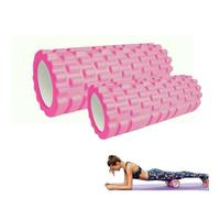 2 rodillos de espuma de masaje para Trigger Point Therapy.Eva Foam Roller - Rodillo de masaje para aliviar el dolor, entrenar los músculos, masaje de espalda y piernas, fitness (33 x 14 cm/30 x 9 cm)
