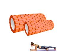 2 rodillos de espuma de masaje para Trigger Point Therapy.Eva Foam Roller - Rodillo de masaje para aliviar el dolor, entrenar los músculos, masaje de espalda y piernas, fitness (33 x 14 cm/30 x 9 cm)