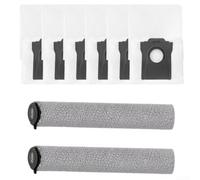 2 rodillos de fregona y 6 bolsas de polvo para MOVA S70 Pro Ultra - Kit de repuesto compatible para limpieza profunda de madera dura y azulejos