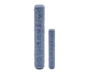 2 Rodillos Textura Muro de Piedra Modelado Arcilla Polimérica Amasar Textura Modelado Mano Sello Madera Herramienta Cerámica DIY Creación Artesanal Proyectos Personalizados 11,5 cm y 7,8 cm