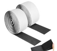 2 Roll Velcro Adhesivo Doble Cara, 6 m X 50 mm Belcro Adhesivo Doble Cara Fuerte Velcro Doble Cara Cinta de Velcro Autoadhesiva para Fijación en Casa y DIY (Blanco)