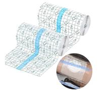 2 Rollo Vendaje Transparente Impermeable, 15 cm x 5 m Heridas Impermeable Cinta, Cinta Adhesiva Heridas Vendaje, Rollo De Película Impermeable, Vendajes Adhesivo Elástico Para Deportes Natación Ducha
