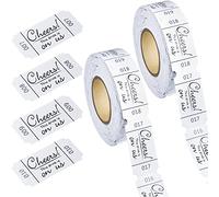 2 Rollos 1000 Fichas de Bebidas Billetes de Bebidas This Drink Is on Us Boletos de Bebidas de Papel para Eventos Vales de Vino Entradas de Bebidas Blancas (Estilo Clásico)