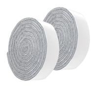 2 Rollos 100cm * 2cm Fieltro Adhesivo Muebles,Almohadillas de Fieltro,Protector Patas sillas,Patas sillas protección Suelo,Corte Libre en Cualquier Forma,para Patas de Mesa Muebles(Negro)