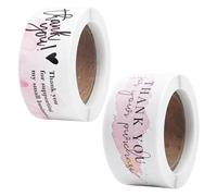 2 Rollos (240 Piezas) Pegatinas De Agradecimiento, Tiras De Graffiti, Para Sellar Cajas De Regalo, Etiquetas Decorativas De Bricolaje