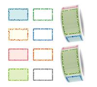 2 Rollos (400 Unidades) de Etiquetas Autoadhesivas Para Marcar Botellas, Gráficas de Bordes, Tarros de Mermelada, Pegatinas de Escritura a Mano, Marcadores