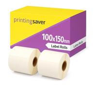 2 rollos compatibles de etiquetas térmicas directas de 100 mm x 150 mm para Zebra GK420d GK420t GC420d GX420t GC420t GX430t GT800 LP2844 TLP 2844 Citizen CL-S521 CL-S621 CL-S631 (500) Etiquetas por