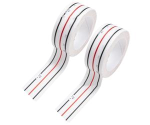 2 rollos de 1/4" Seam Diagonal Seam Tapes 10 m cada rollo Sewing Basting Tape for Stitching Straight Diagonal Seams Instruction Tool Seamingly Accurate Seams Guide for Sewing Machines