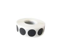 2 rollos de 1000 pegatinas para rascar, pegatinas circulares para rascar, color dorado/plateado, pequeño rollo de etiquetas redondas para bricolaje, manualidades y uso empresarial
