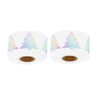 2 rollos de 1000 pegatinas temáticas festivas totales pegatinas reflectantes redondas decoraciones sólidas para regalos suministros de manualidades scrapbooking