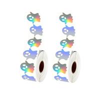 2 rollos de 1000 pegatinas temáticas festivas totales pegatinas reflectantes redondas decoraciones sólidas para regalos suministros de manualidades scrapbooking