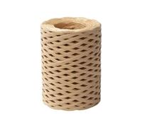 2 rollos de 150 m hilo paja rafia natural, papel for crochet, sombrero verano hecho a mano, bolso playa Para Manualidades(Brown)