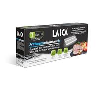 2 rollos de 25x300 cm.para envasar al vacío Laica TR1000 Thermo Resistant, especiales para usar en la cocción Sous Vide