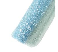 2 rollos de 50cm * 4 yardas for envolver ramo de hilo de nieve, suministros de floristería DIY, papel de embalaje de flores, decoración del banquete de boda, gasa(Sky blue)