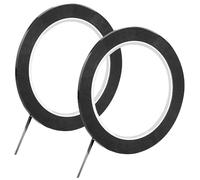 2 rollos de cinta adhesiva negra para pizarra blanca, 3 mm x 66 m Cinta Gráfica de Pizarra Blanca Autoadhesiva, Cinta Cuadriculada , perfecta para líneas de cuadrícula, diagramas y marcadores