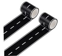 2 rollos de cinta de carretera Cinta de pista de carreras reutilizable para coches de juguete Diseño fácil de despegar y sin residuos Crea pistas personalizadas en cualquier lugar (5 cm x 5 m ca.