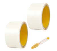 2 Rollos de cinta selladora impermeable transparente para tienda y toldo, cinta adhesiva impermeable de TPU con tijeras para caravana, lona y colchón inflable, reparación de toldos