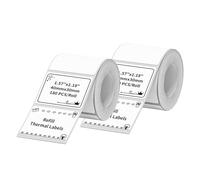 2 rollos de etiquetas térmicas de 40 x 30 mm, fácil de rasgar, 360 para impresión de códigos de barras térmicas