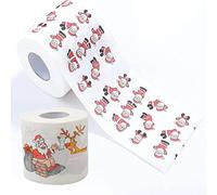 2 rollos de papel higiénico Merry Christmas serie de patrones navideños, papel higiénico divertido para fiestas de cumpleaños, servilletas de baño