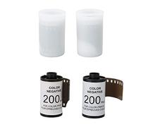 2 rollos de película de color de cámara de 35 mm, 12 hojas cada una ISO 200, película negativa de color HD vintage para 135 cámaras, película de grano fino de alta definición con estuche de