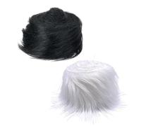 2 rollos de tela de piel, piel de felpa, decoraciones artesanales DIY, accesorios para hacer barba, cinta decorativa de piel